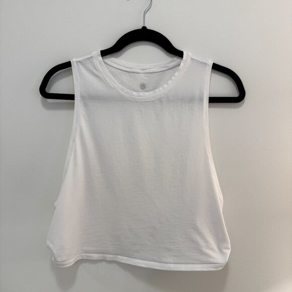 CRZ YOGA Pima Cotton Cropped Tank Top - Picture 5 of 9